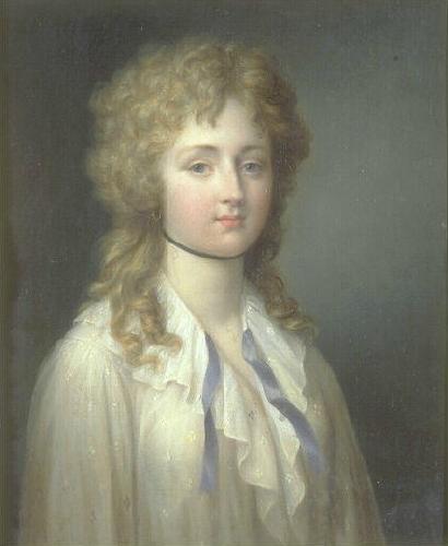 Jean-Pierre Franque Portrait of Louise Adelaide de Bourbon oil painting image